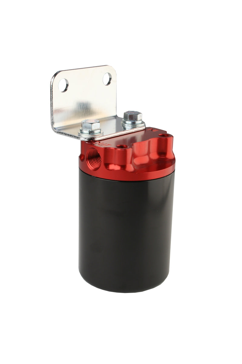 Aeromotive 12317 10 Micron, Red/Black Canister Fuel Filter