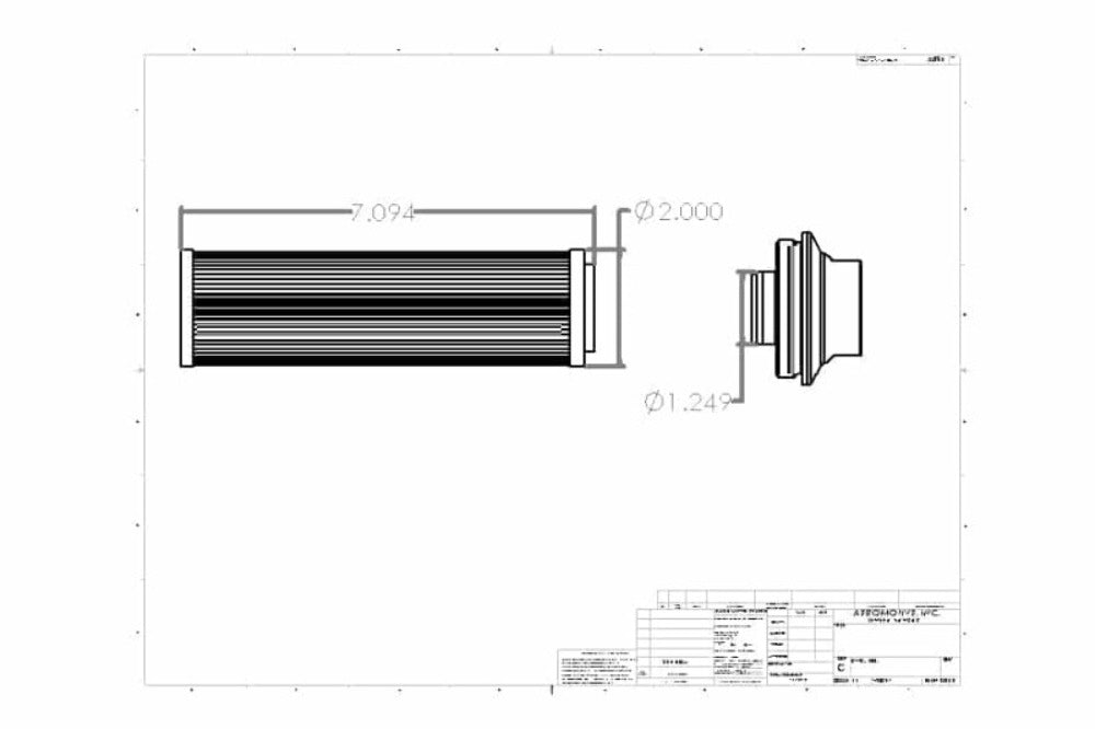 Aeromotive 12361 Extreme Flow 10-m Fabric AN-16 ORB Fuel Filter