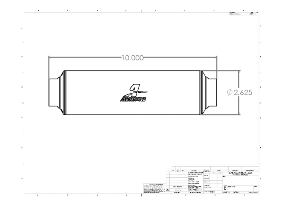 Aeromotive 12664 Extreme Flow 10-m Microglass AN-16 Replacement Element