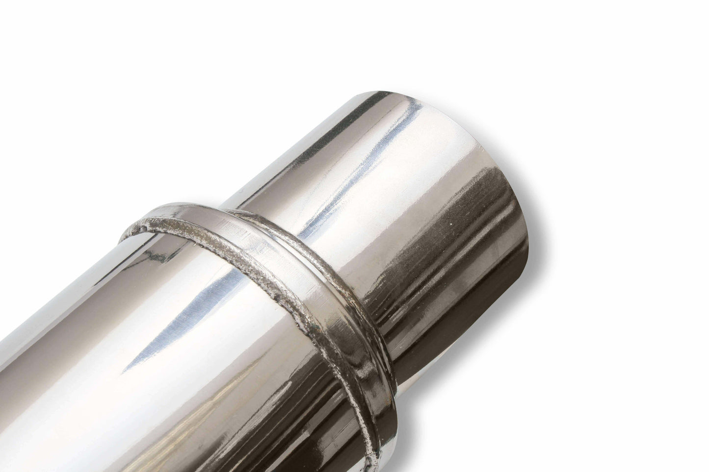 Flowmonster Round Performance Muffler 2.5 Inlet/ 2.5 Outlet 14416-FM Polished St