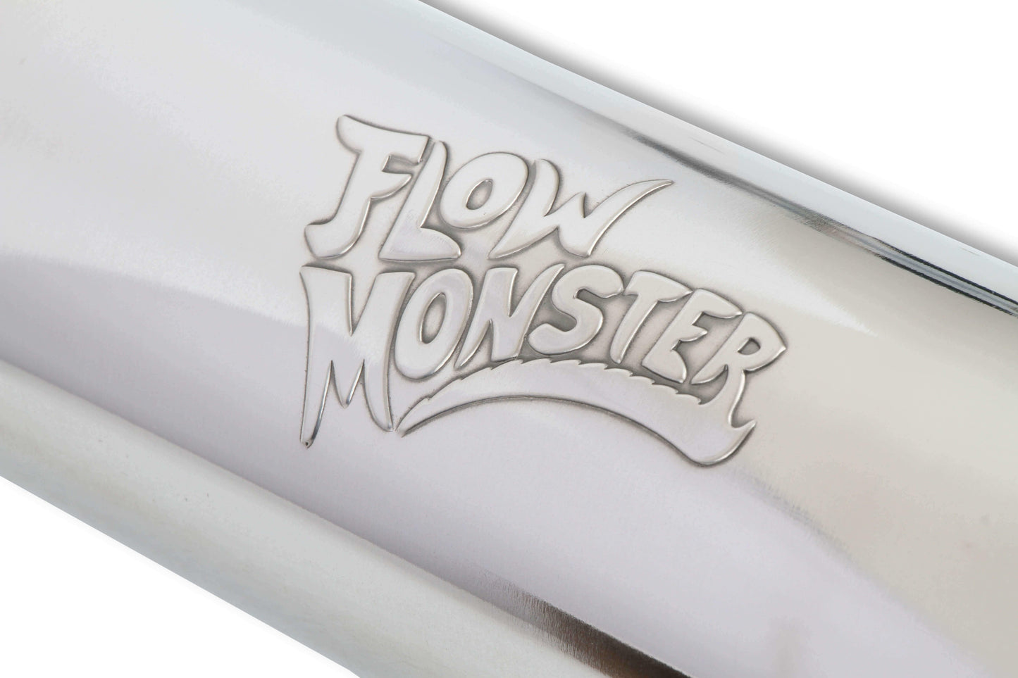 Flowmonster Round Performance Muffler 2.5 Inlet/ 2.5 Outlet 14416-FM Polished St