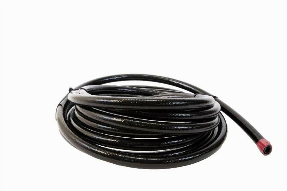 Aeromotive 15326 Braided Stainless Steel PTFE Fuel Line; Black Jacketed