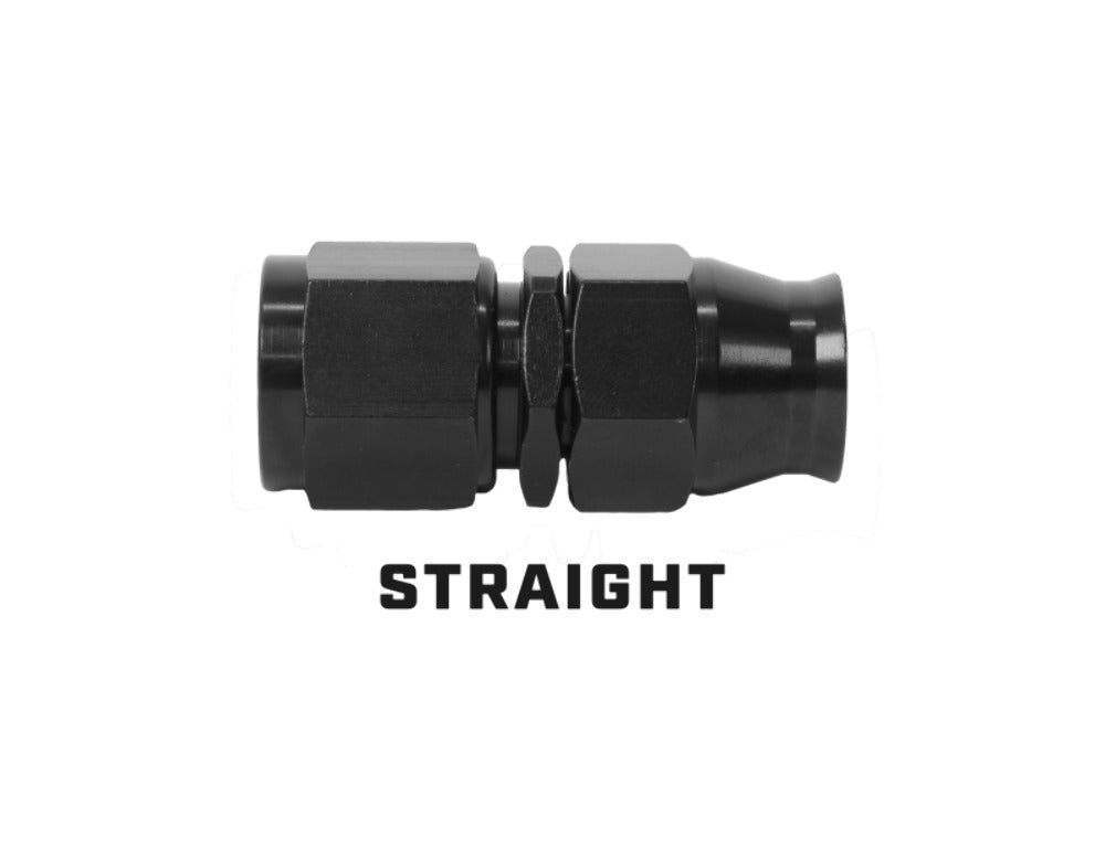 Aeromotive 15350 Hose End, PTFE, Black Anodized, Fitting Angle: Straight