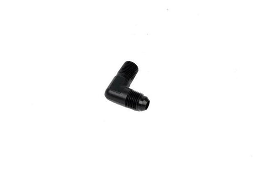 Aeromotive 15666 1/4-MNPT to AN-06 Elbow Fitting, 90 Degrees, Black