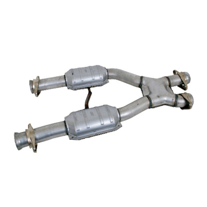 Fits 1979-1993 Mustang 5.0 2.5 Short Mid X Pipe W/ Catalytic Converters-1659 - X Pipe Car Part People