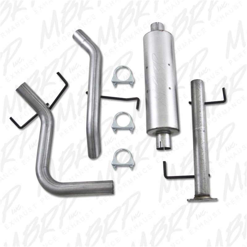 Fits 07-14 Toyota FJ Cruiser 2 1/2" Cat Back Single Rear Tail No tip-S5310AL - Cat Back Exhaust Car Part People