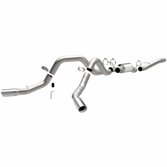 06 GM Duramax CC/SB Dual Street Series Stainless Cat-Back System 16964 Magnaflow