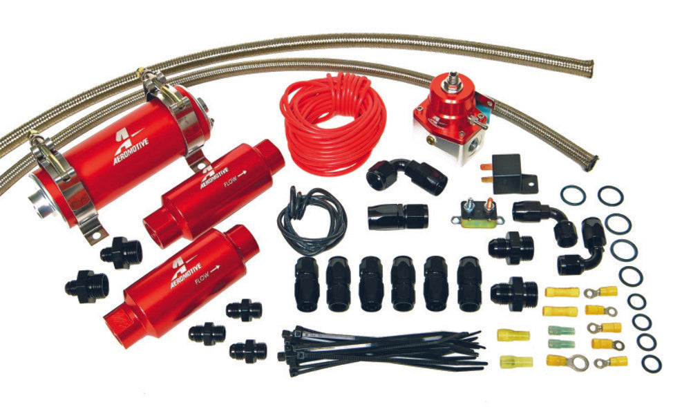 Aeromotive 17136 A750 EFI Fuel System - Red - Complete Fuel Systems Car Part People