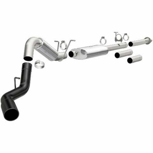 2011-2019 GMC Sierra 2500 HD System Street Cat-Back Black 19376 Magnaflow - Cat Back Exhaust Car Part People