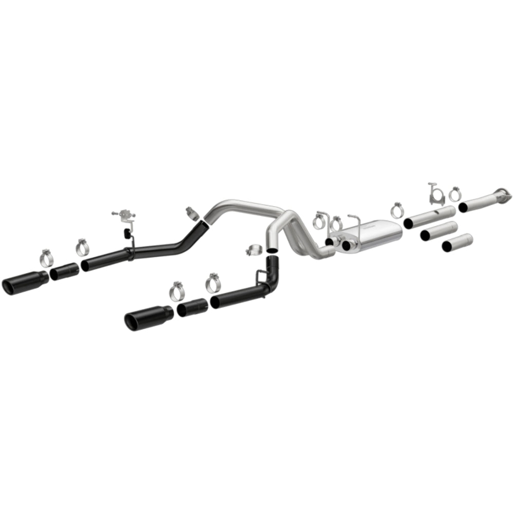 2011-19 Chevrolet Silverado 2500 HD System Street Cat-Back Black 19377 Magnaflow - Cat Back Exhaust Car Part People