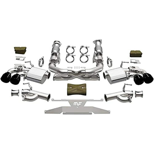 2020-2021 Chevrolet Corvette xMOD Series Black Chrome Cat-Back 19545 Magnaflow - Cat Back Exhaust Car Part People