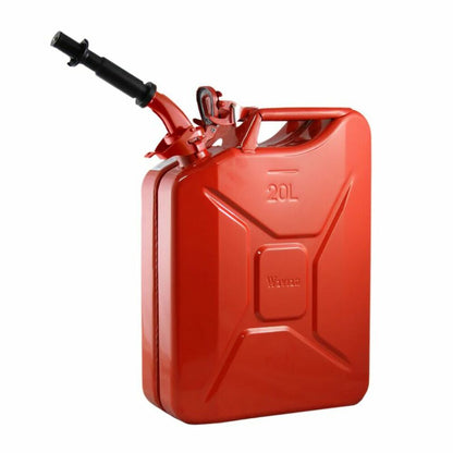 Wavian - Steel Jerry Can, Gas Can, Fuel Can 20L (5.3 Gallon)-Red 3009