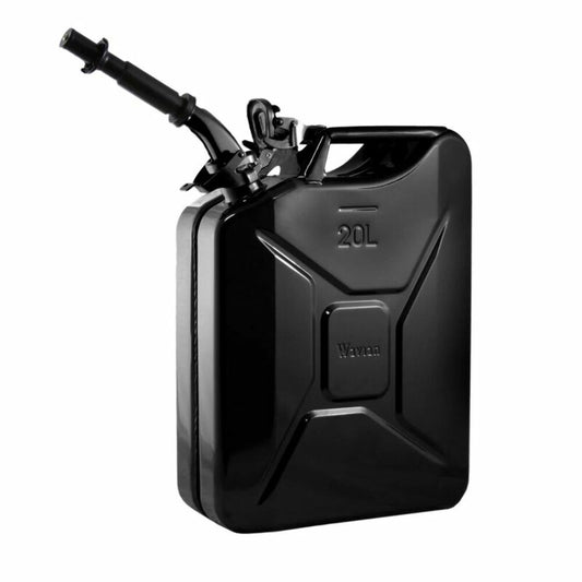 Wavian - Steel Jerry Can, Gas Can, Fuel Can 20L (5.3 Gallon)-Black 3010