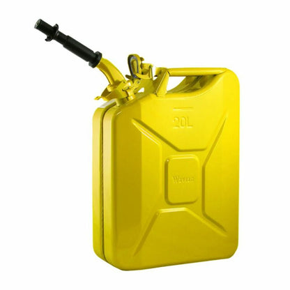 Wavian - Steel Jerry Can, Gas Can, Fuel Can 20L (5.3 Gallon)-Yellow 3011