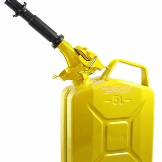 Wavian - Steel Jerry Can, Gas Can, Fuel Can 5L (1.3 Gallon)-Yellow 3026