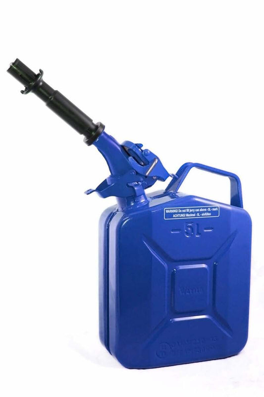 Wavian - Steel Jerry Can, Gas Can, Fuel Can 5L (1.3 Gallon)-Blue 3028