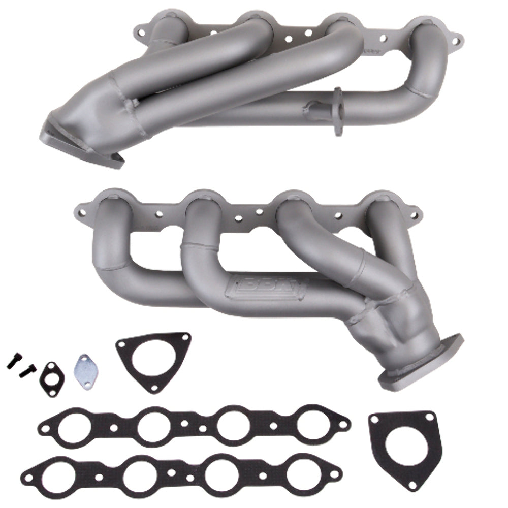 Fits 1999-2013 GM Truck/Suv 6.0L 1-3/4 Shorty Exhaust Headers-Titanium-4006