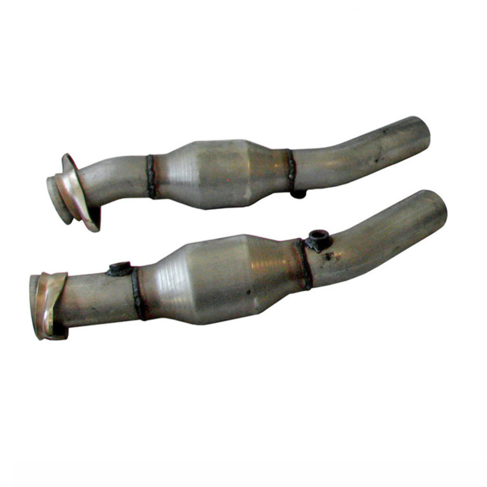 Fits 05-10 Mustang V6 Dual Exhaust Conversion X Pipe w/Catalytic Converters-4011