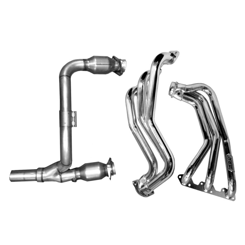 Fits 07-11 Wrangler 3.8L 1-5/8 Long Tube Exhaust Header Y Pipe w/Catalytic-40500