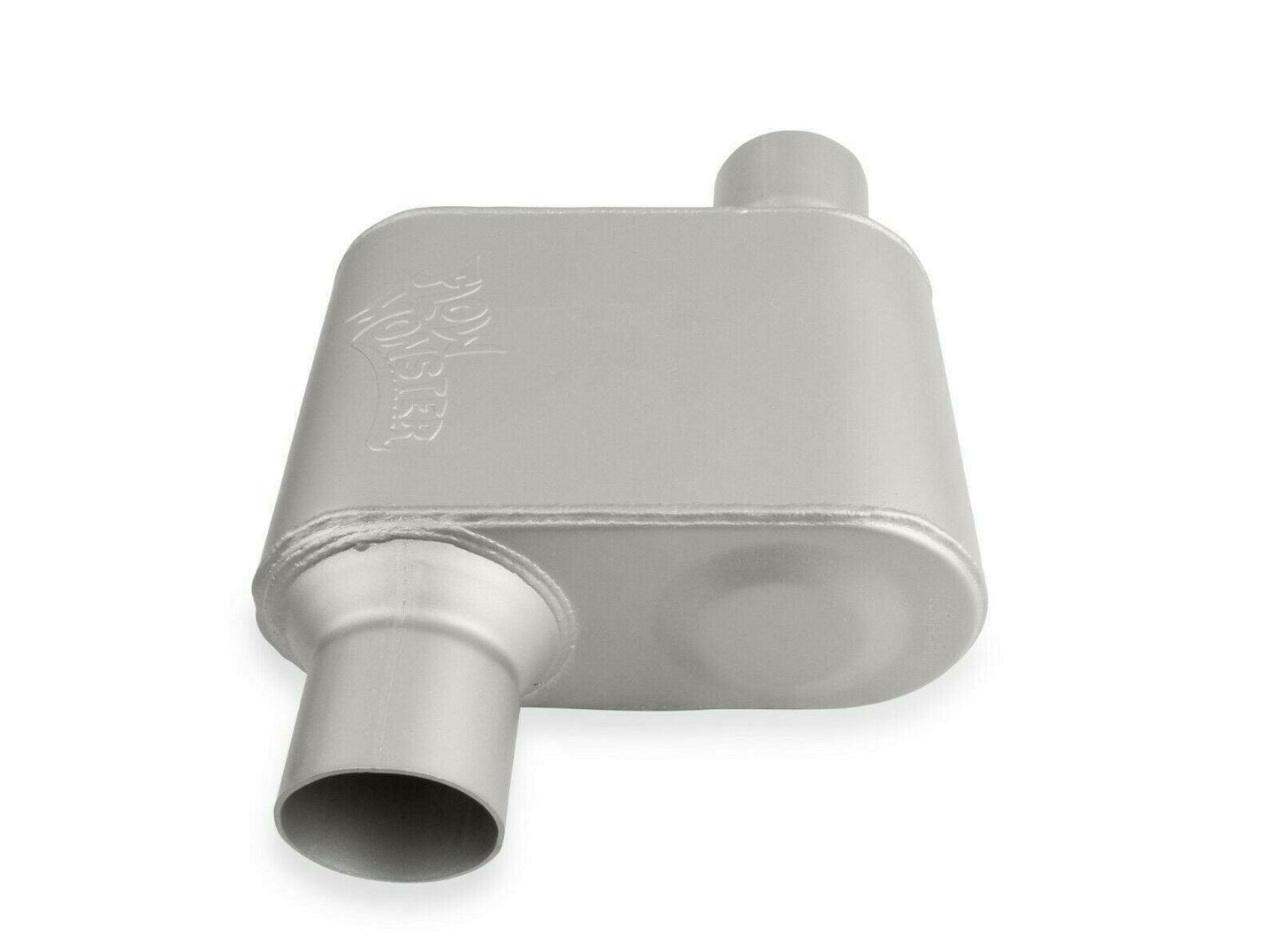 Flowmonster 1-Chamber Muffler 42513-FM 2.50 Offset Inlet / 2.50 Offset Outlet