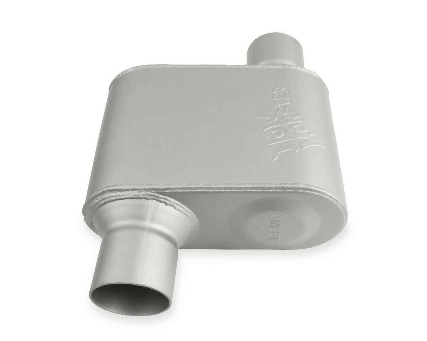 Flowmonster 1-Chamber Muffler 42513-FM 2.50 Offset Inlet / 2.50 Offset Outlet