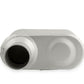 Flowmonster 1-Chamber Muffler 42513-FM 2.50 Offset Inlet / 2.50 Offset Outlet