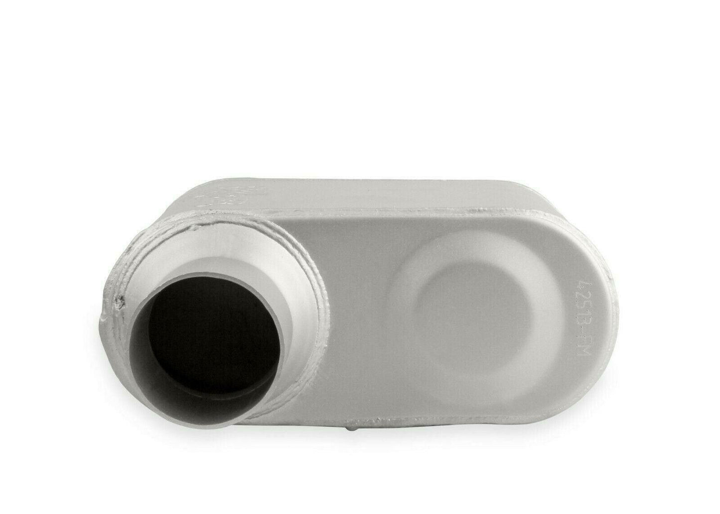 Flowmonster 1-Chamber Muffler 42513-FM 2.50 Offset Inlet / 2.50 Offset Outlet