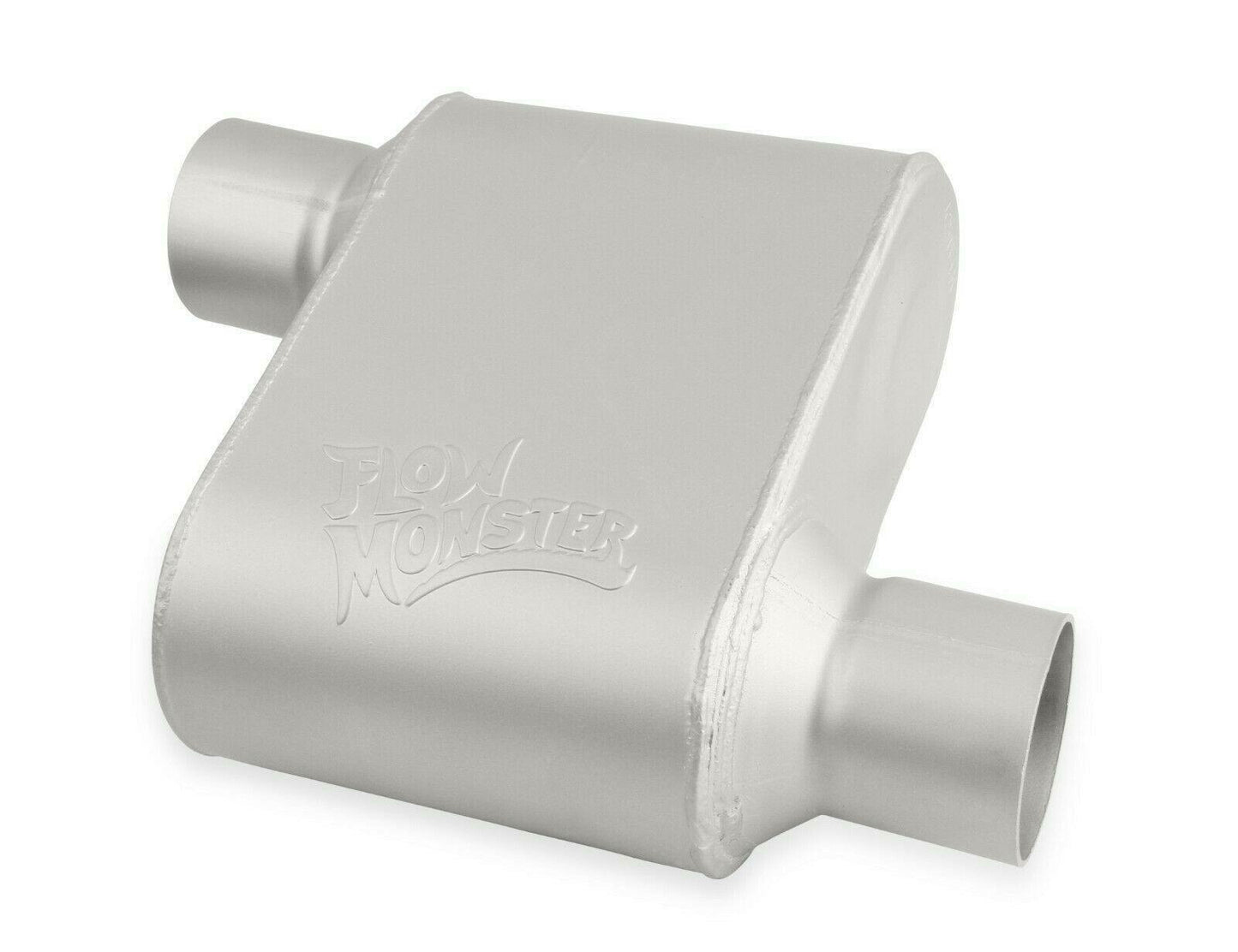 Flowmonster 1-Chamber Muffler 42513-FM 2.50 Offset Inlet / 2.50 Offset Outlet