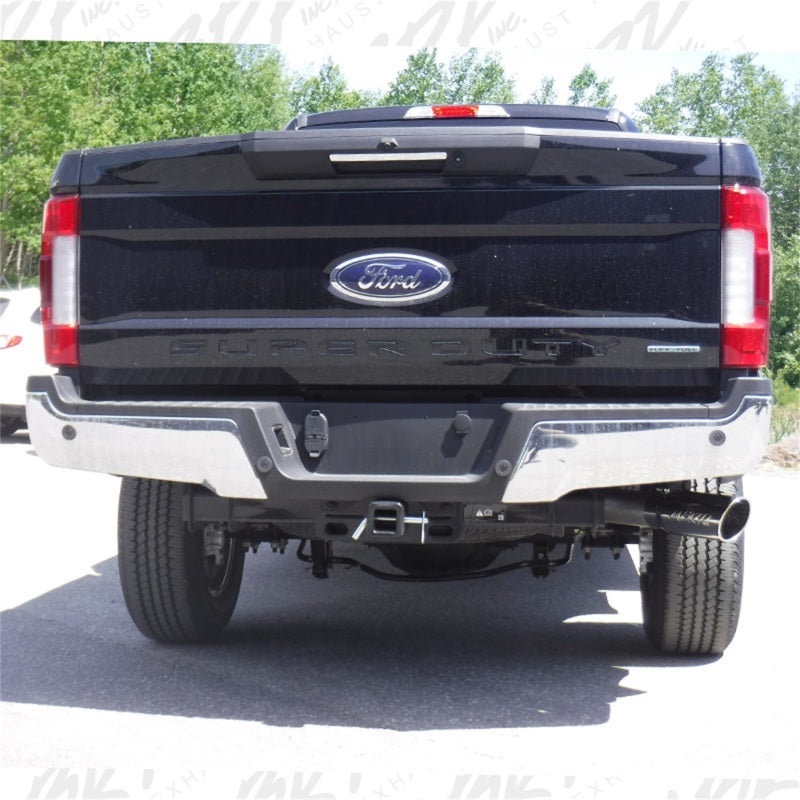 Fits 2017-22 Ford F-250 Super Duty 4" Resonator Back; Single Side; T304-S5247304