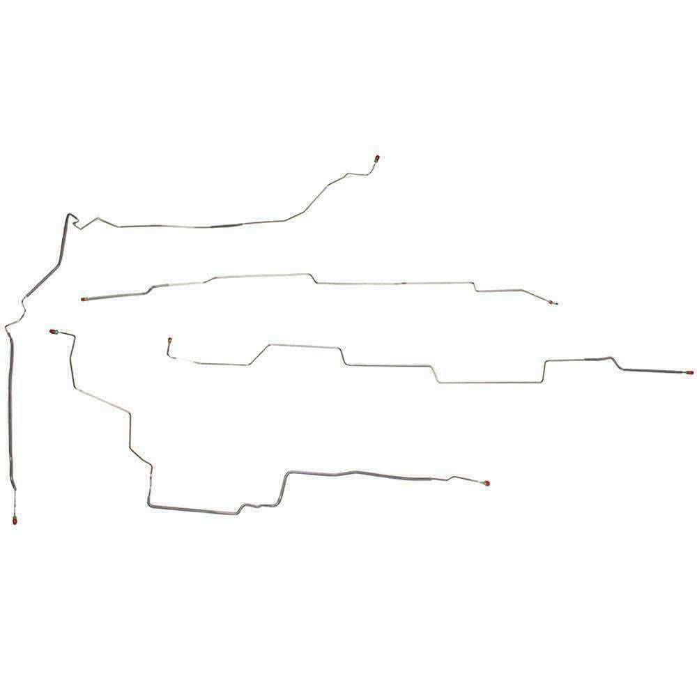 02-05 Buick Rendezvous AWD, AWABS Intermediate Brake Line Kit Stainless Steel AIN0203SS - Intermediate Lines Car Part People
