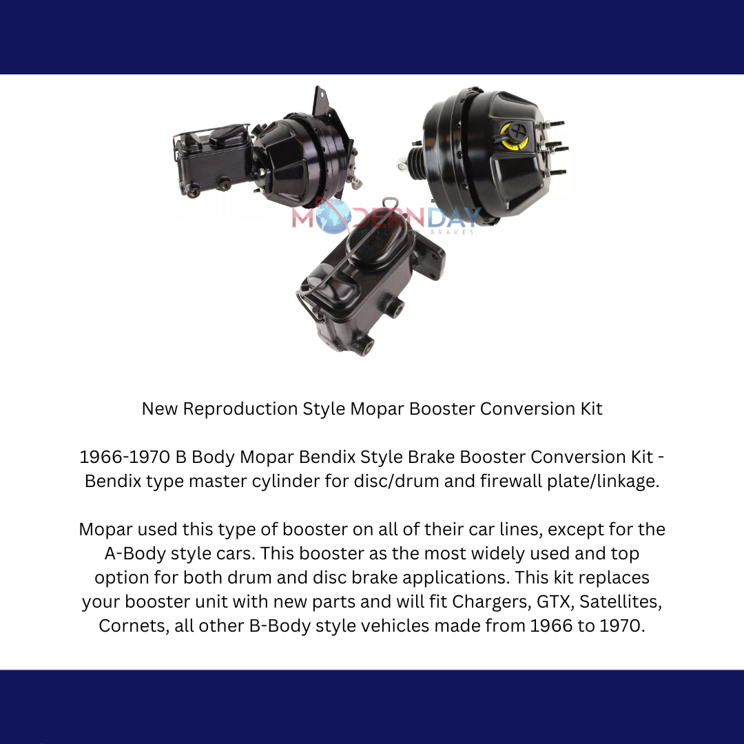 Fits Mopar 1966-1970 B Body Booster Conversion Kit BCK8536-1 - Master Cylinders and Parts Car Part People