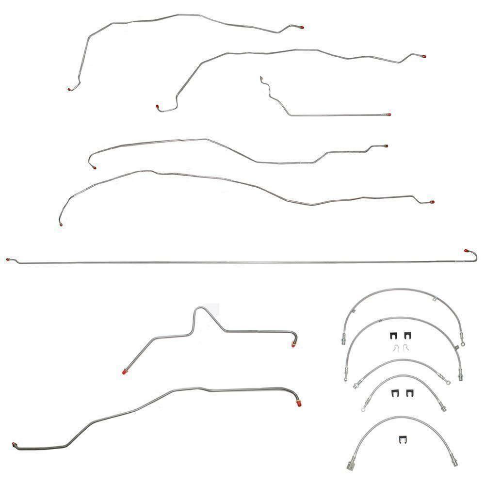 For GMC Sierra 1500 2003-2004 Brake Line&Hose Kit 2WD ShortBed RegCab-BLH41-CPP - Brake Line and Hose Kit Car Part People