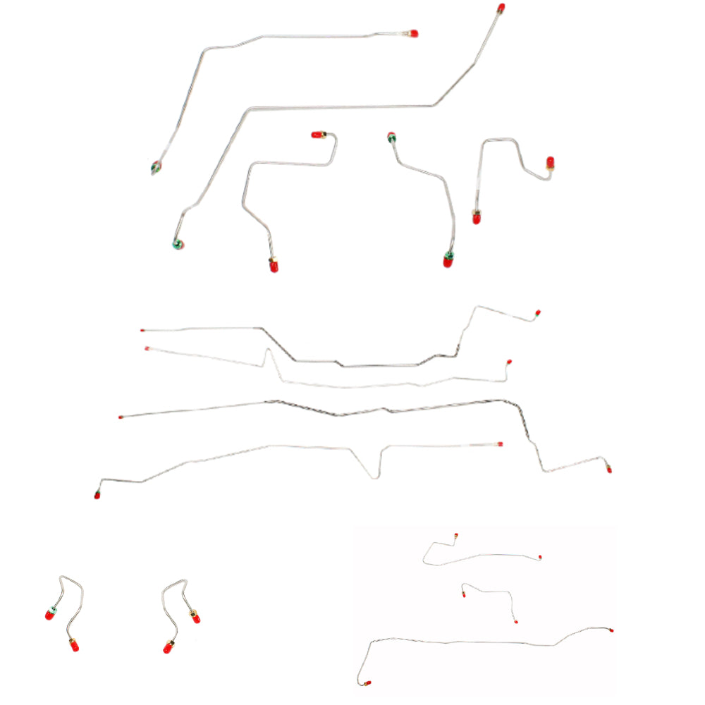 00-07 Ford Taurus Brake Line Kit Rear Drum, All-Wheel ABS, Steel CBK0060OM - Complete Brake Line Kit Car Part People