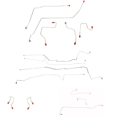 00-07 Ford Taurus Brake Line Kit Rear Drum, All-Wheel ABS, Steel CBK0060OM - Complete Brake Line Kit Car Part People