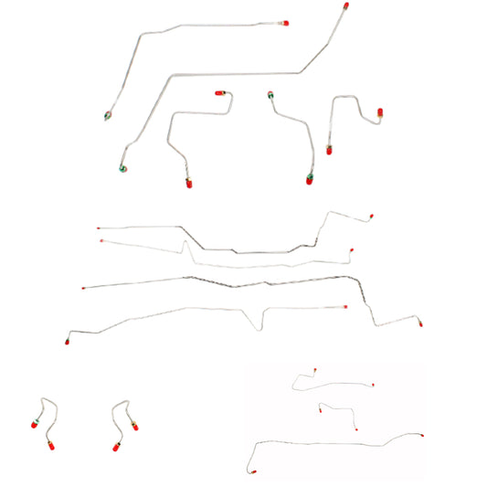 00-07 Ford Taurus Brake Line Kit Rear Drum, All-Wheel ABS, Steel CBK0060OM