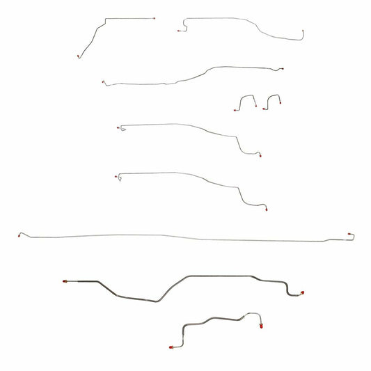 03-04 Chevrolet Silverado 1500 Brake Line Kit 2WD Stainless Steel - Complete Brake Line Kit Car Part People