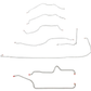 1955 Chevrolet Bel Air Brake Line Kit - CBK0219OM