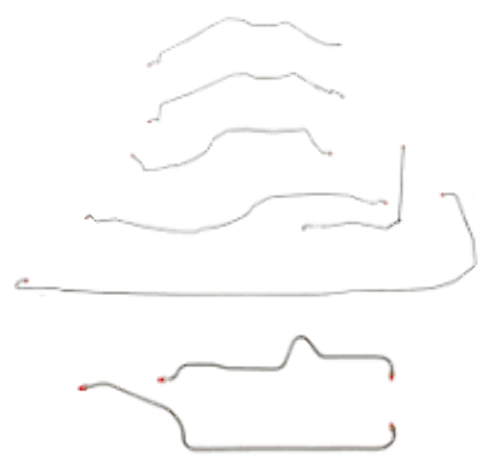 1955 Chevrolet Bel Air Brake Line Kit - CBK0219OM