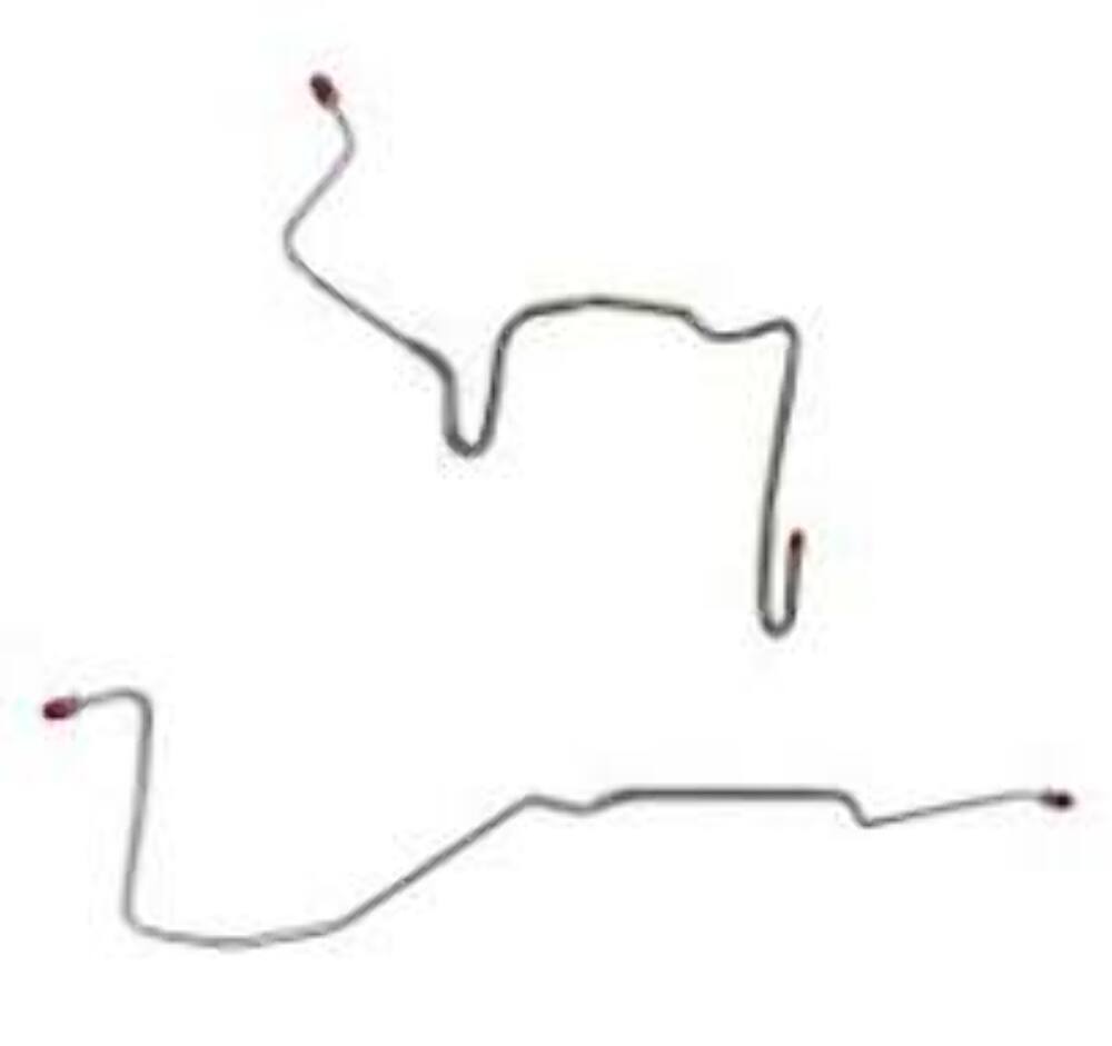 Pontiac Complete Brake Line Kit; Fine Lines-CBK0502SS