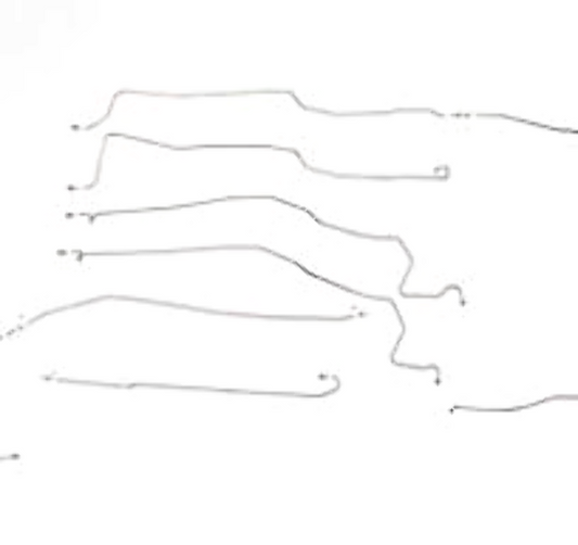 Pontiac Complete Brake Line Kit; Fine Lines-CBK0508SS