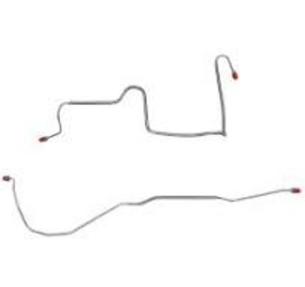 Pontiac Complete Brake Line Kit; Fine Lines-CBK0516SS