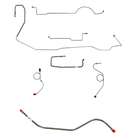 Mopar E Body Complete Brake Line Kit; Fine Lines-CBK0527SS