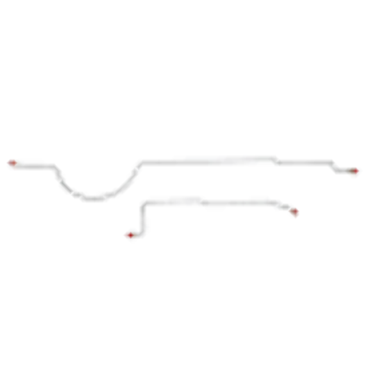 Mopar B Body Complete Brake Line Kit; Fine Lines-CBK0682SS