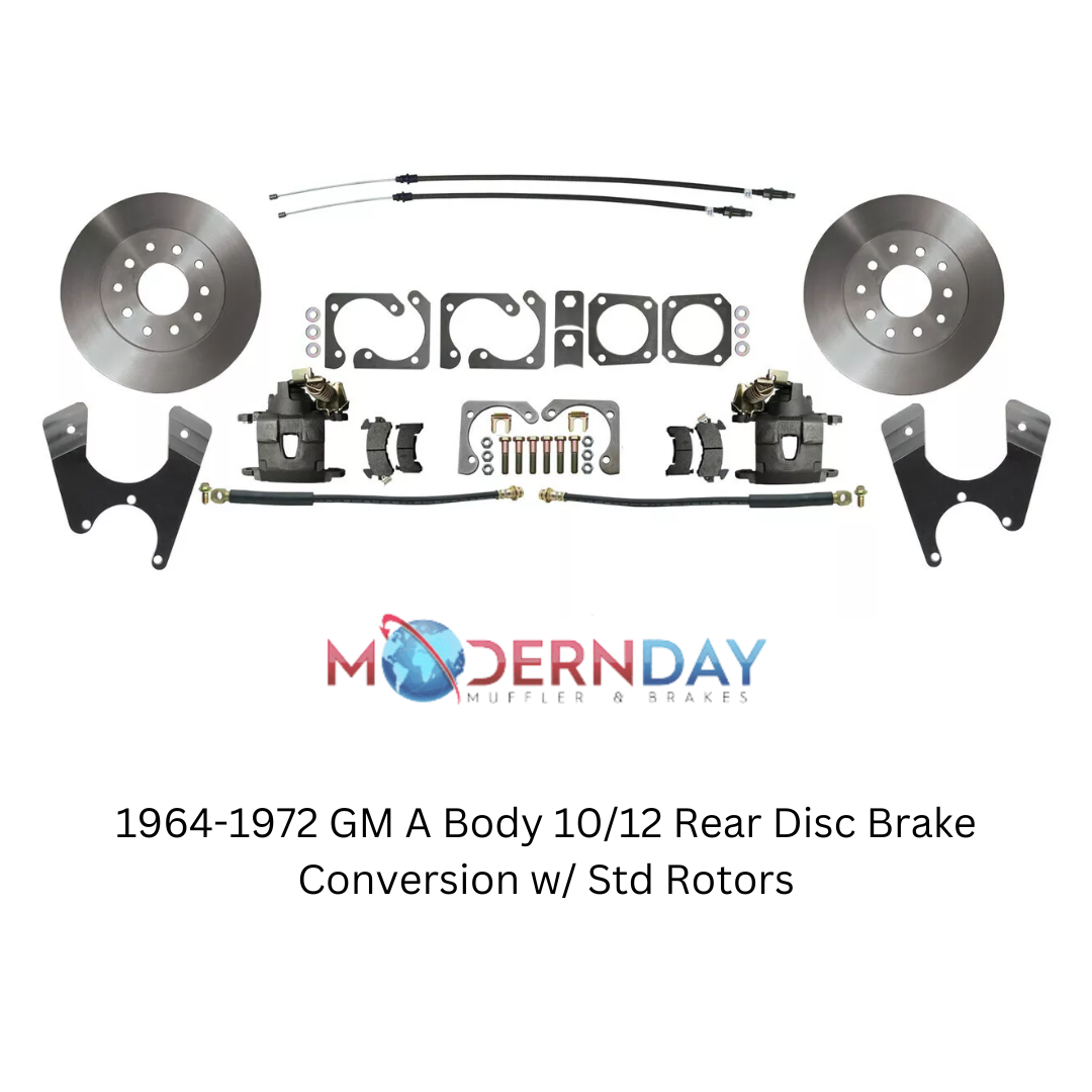 Fits 1964-1972 GM A Body 10/12 Rear Disc Brake Conversion w/ Std Rotors DBK1012 - Brake Kits Car Part People