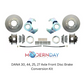 Fits DANA 30, 44, 25, 27 Axle Front Disc Brake Conversion Kit DBK5EDF