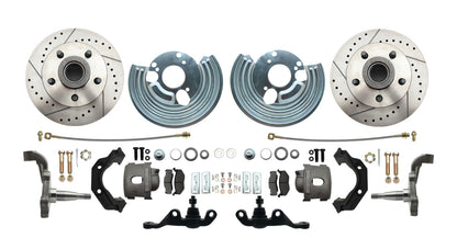 Fits 62-72 Mopar A; Front Disc Converison; Slotted; w/Bolt 5x4 DBK6272A-40-LX - Discs, Rotors, and Hardware Car Part People