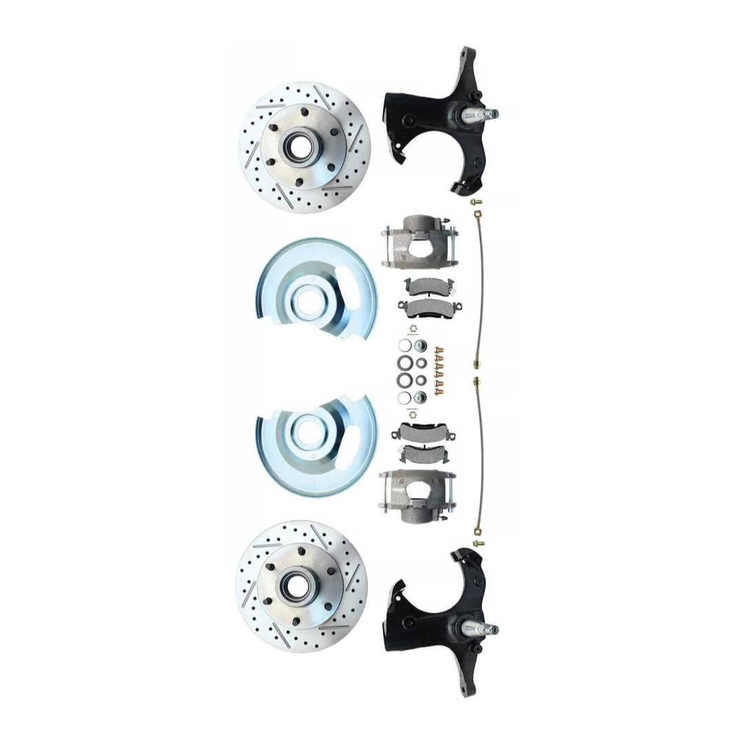 Fits 63-70 C-10 6 Lug D/S Rotor Stock Height Disc Conversion Wheel Kit DBK6370LX - Discs, Rotors, and Hardware Car Part People