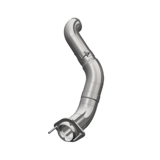 Fits 2011-14 Ford F-450 Super Duty 4" Turbo Down Pipe; AL-EO # D-763-1-FALCA459