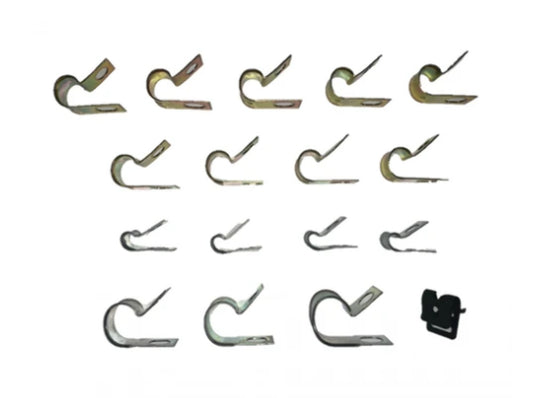 1963-65 Chevrolet Corvette Fuel & Brake Clips - HCK0013 - Brake Line Clips Car Part People