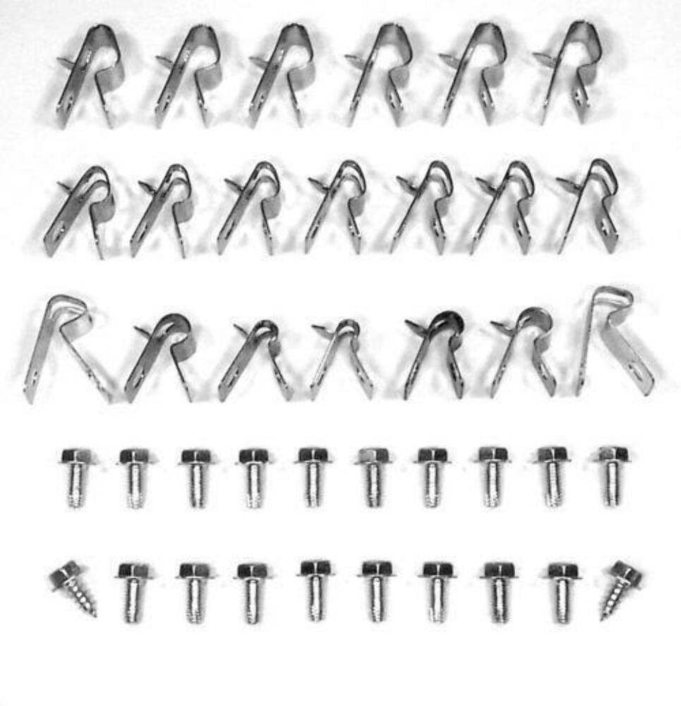 Firebird Fuel and Brake 20 Clips For 75-81 Firebird Mild Steel Fine Lines - Brake Line Clips Car Part People